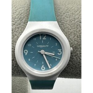 Geonaute Decathlon Womens Watch Analog New‎ Battery 28MM 7.5" Green Blue U